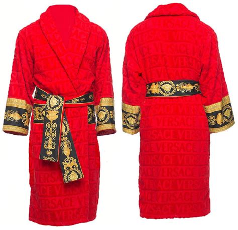 vintage versace kimono|red Versace robe.